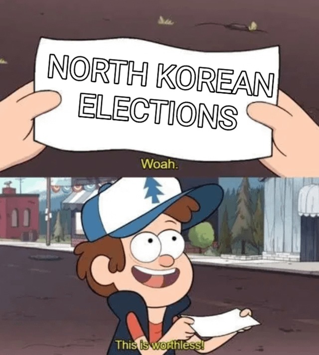 North Korean elections meme