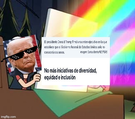 Donald Trump todo un chad - meme