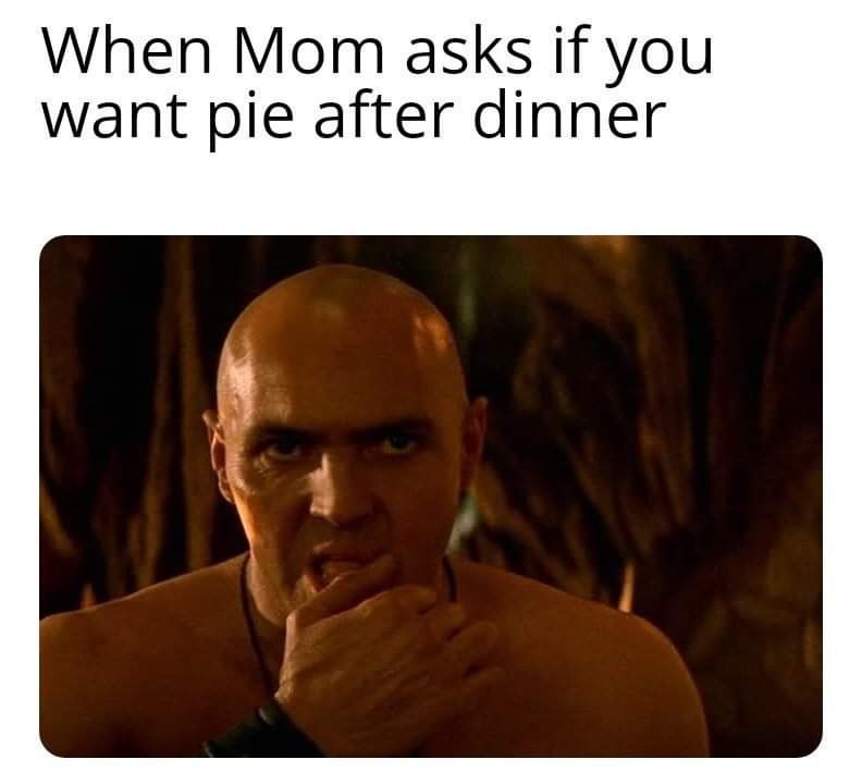 I hope it’s not cream pie - meme