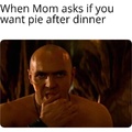 I hope it’s not cream pie