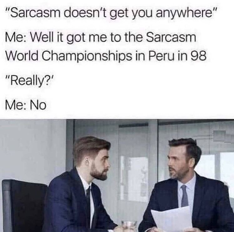 sarcasm - meme