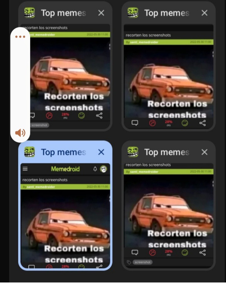 Recorten los screenshots - meme