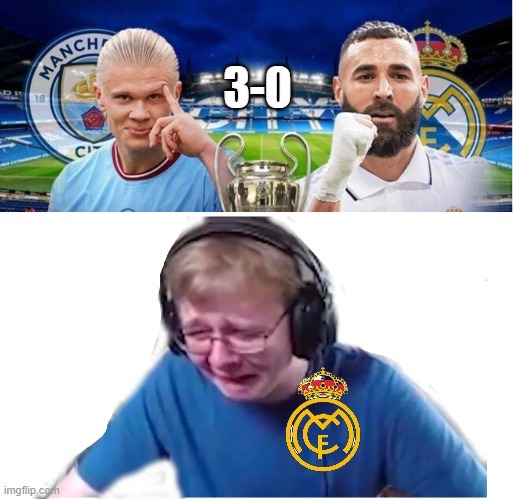 El Madrid pa casa elminado de la Champions - meme