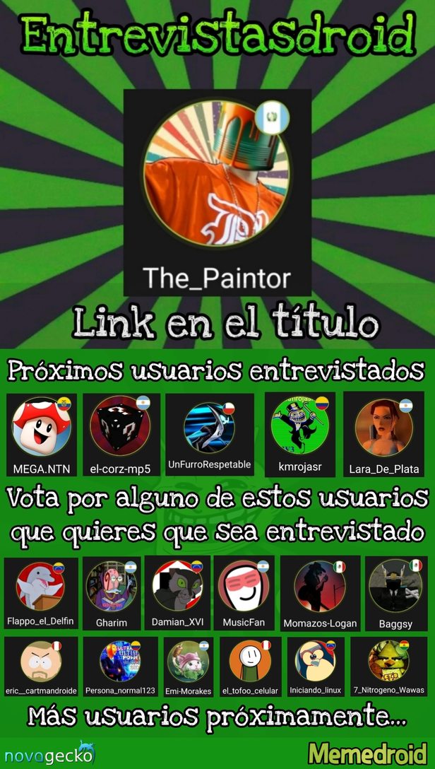 https://imgur.com/a/j95Tzf7 Primer entrevistasdroid, si esta webada tiene apoyo seguimos publicando :v - meme