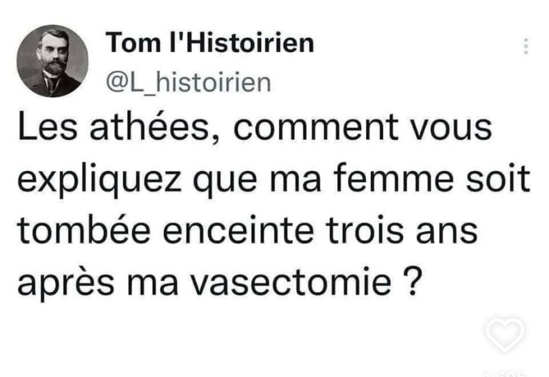 Lui qui pige pas pourquoi sa femme est enceinte après sa vasectomie - meme