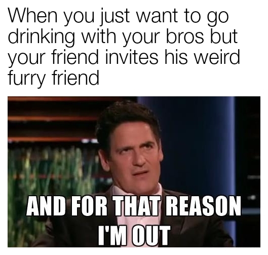 Furries disgust me - meme