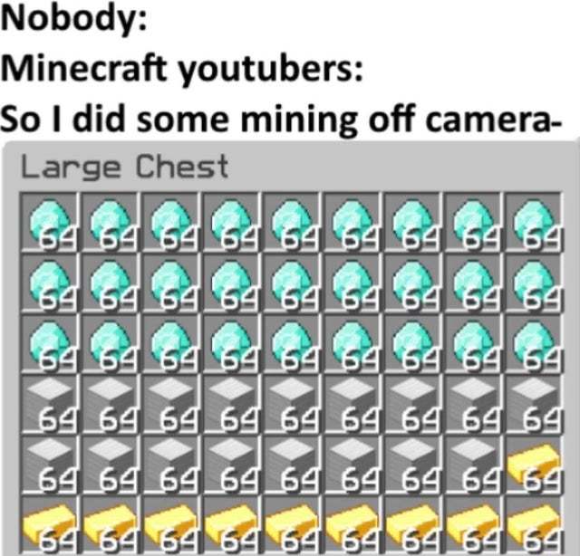 Minecraft Youtubers - meme