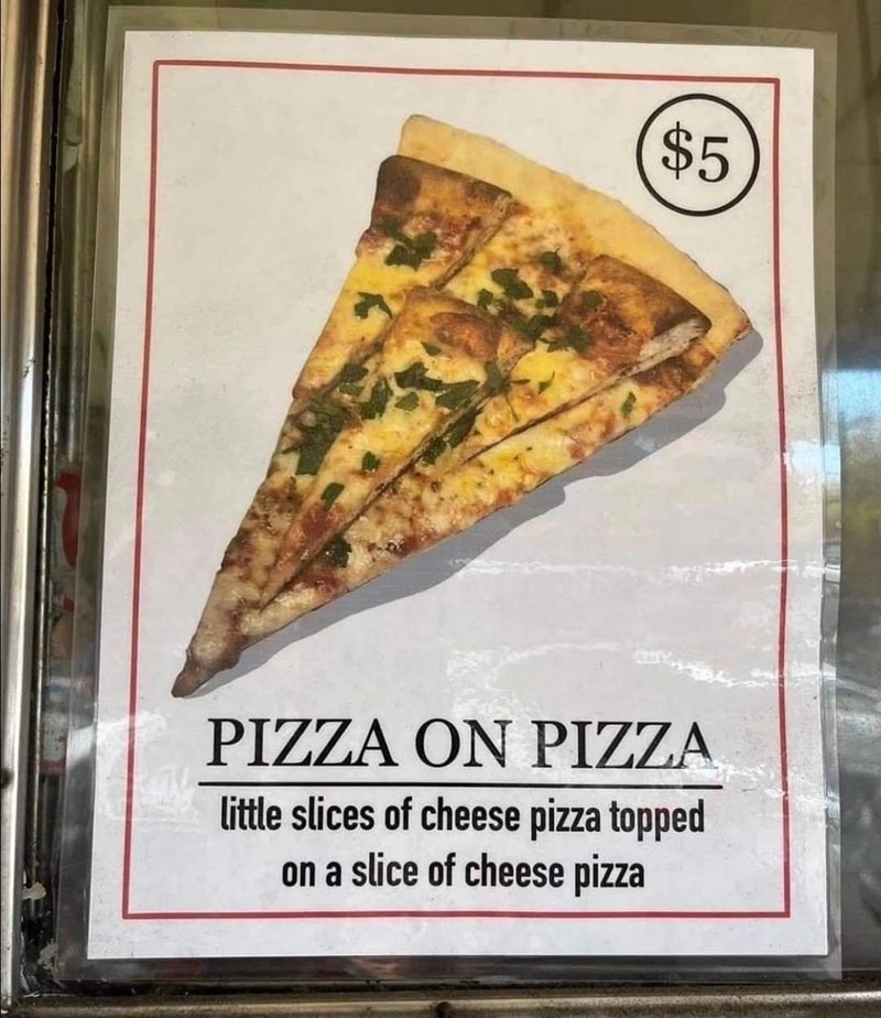 Cursed pizza offers - meme