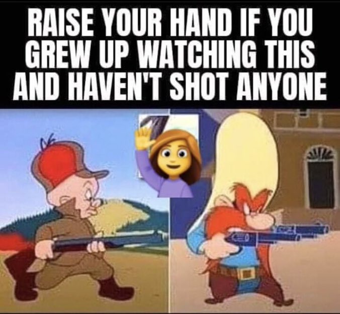 Video games and TV shows causes violence - meme