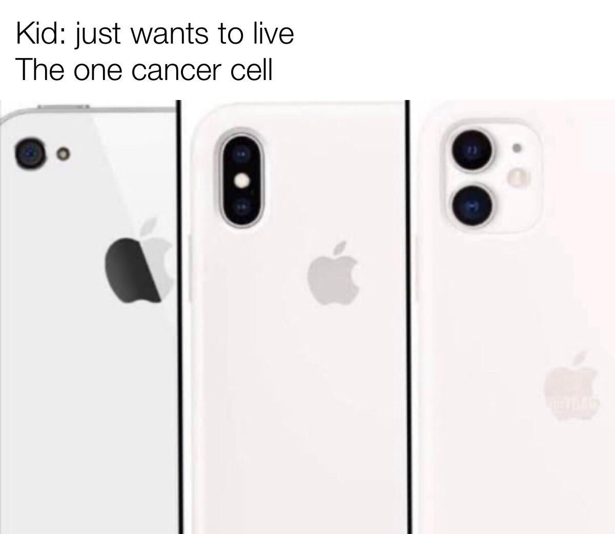 tim cook is cancer. also hes gay - meme