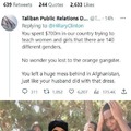 Imagine getting ratio'd by the taliban