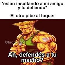 Ah, defendes a tu macho? - meme