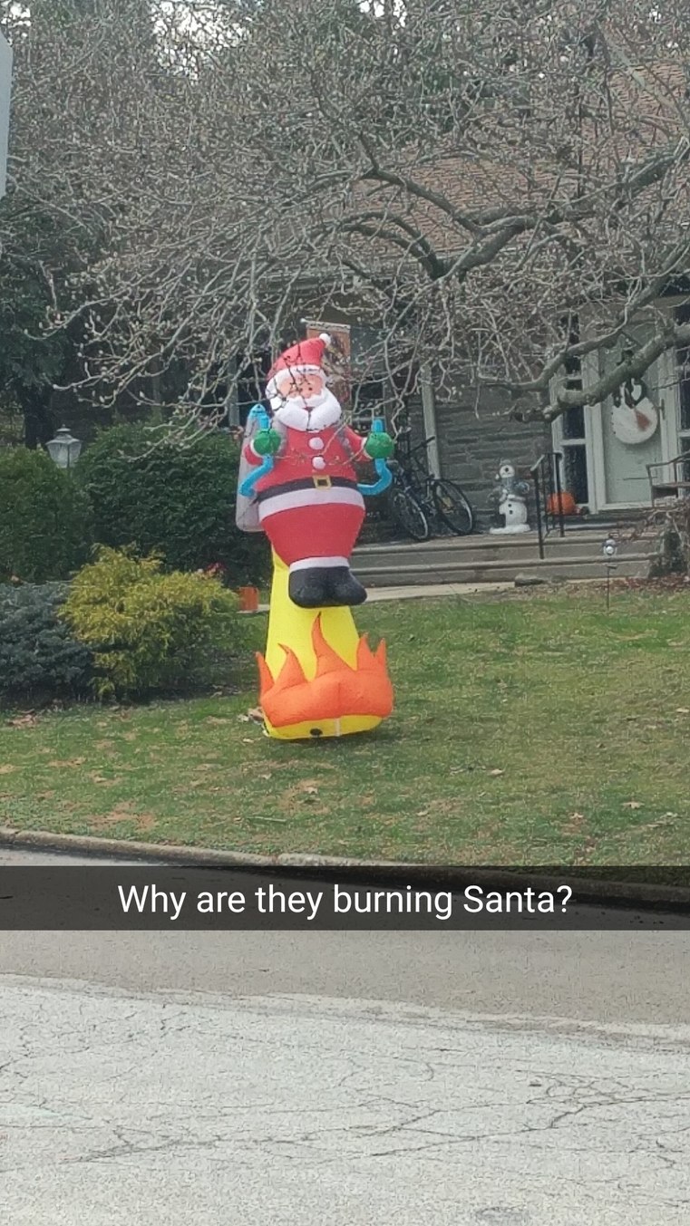 Santa is a faggot - meme