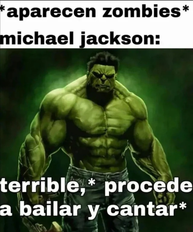 michael jackson cuando aparecen zombies - meme