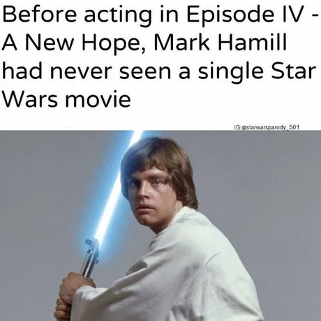 Mark Hamill fun fact - meme