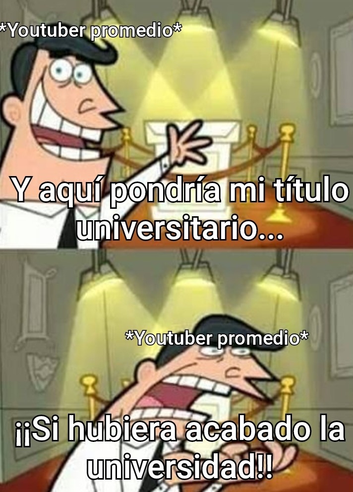 La historia de cualquier youtuber - meme