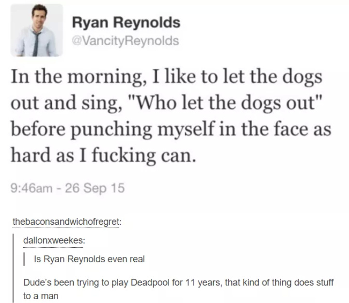 Ryan Reynolds is god. - meme