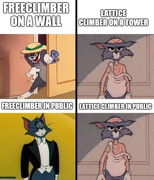 Climber vs. Climber - meme