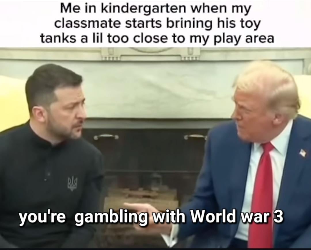 You're gambling with WW3 meme