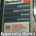 Clean up in aisle 15....