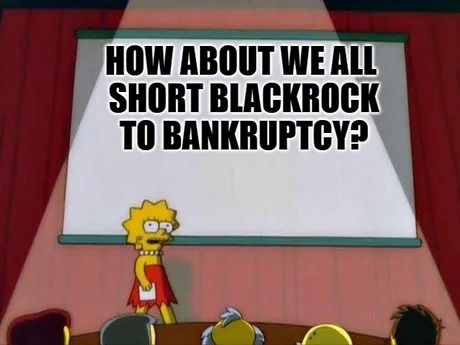 Let's short Blackrock - meme