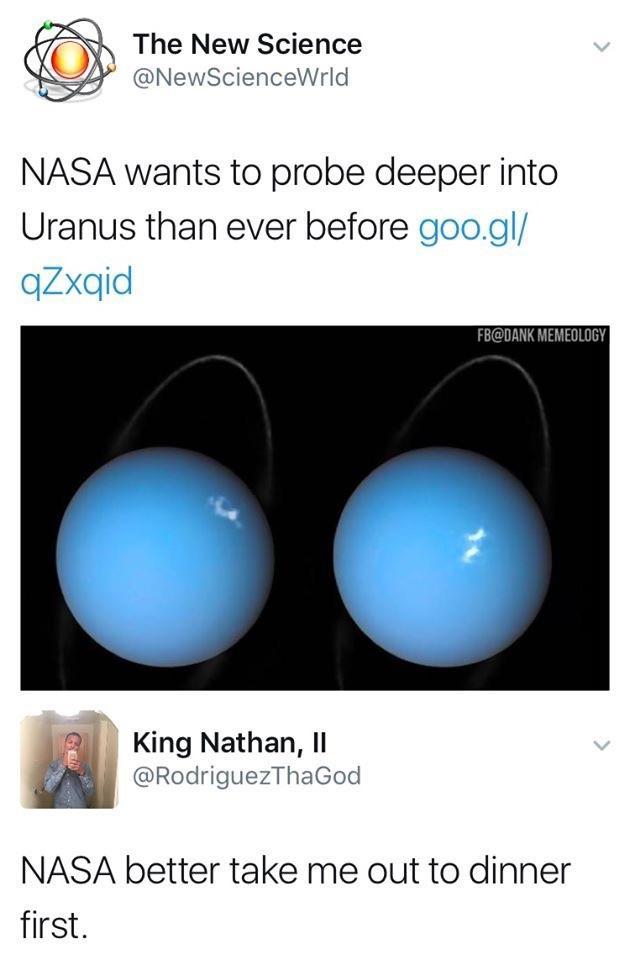 NASA wants to probe deeper into Uranus than ever before - meme