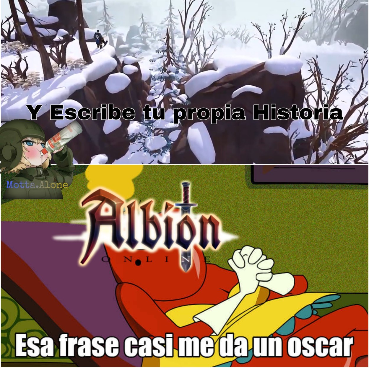 Albion Online es un MMORPG no lineal en el que escribes tu propia historia  sin limitarte a seguir un camino prefijado - Meme by Jose_el_PRO :)  Memedroid