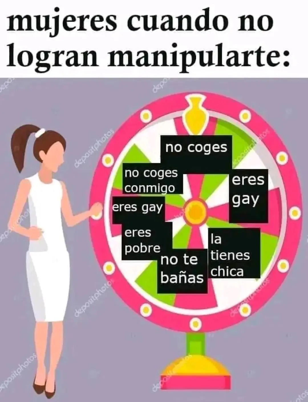 Recuerden, la manipulación no es buena, no manipule a sus parejas - meme