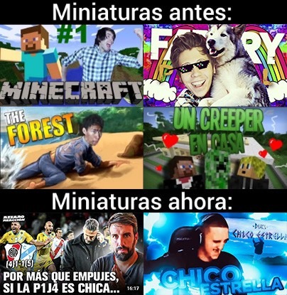 igual prefiero las miniaturas de ahora - meme