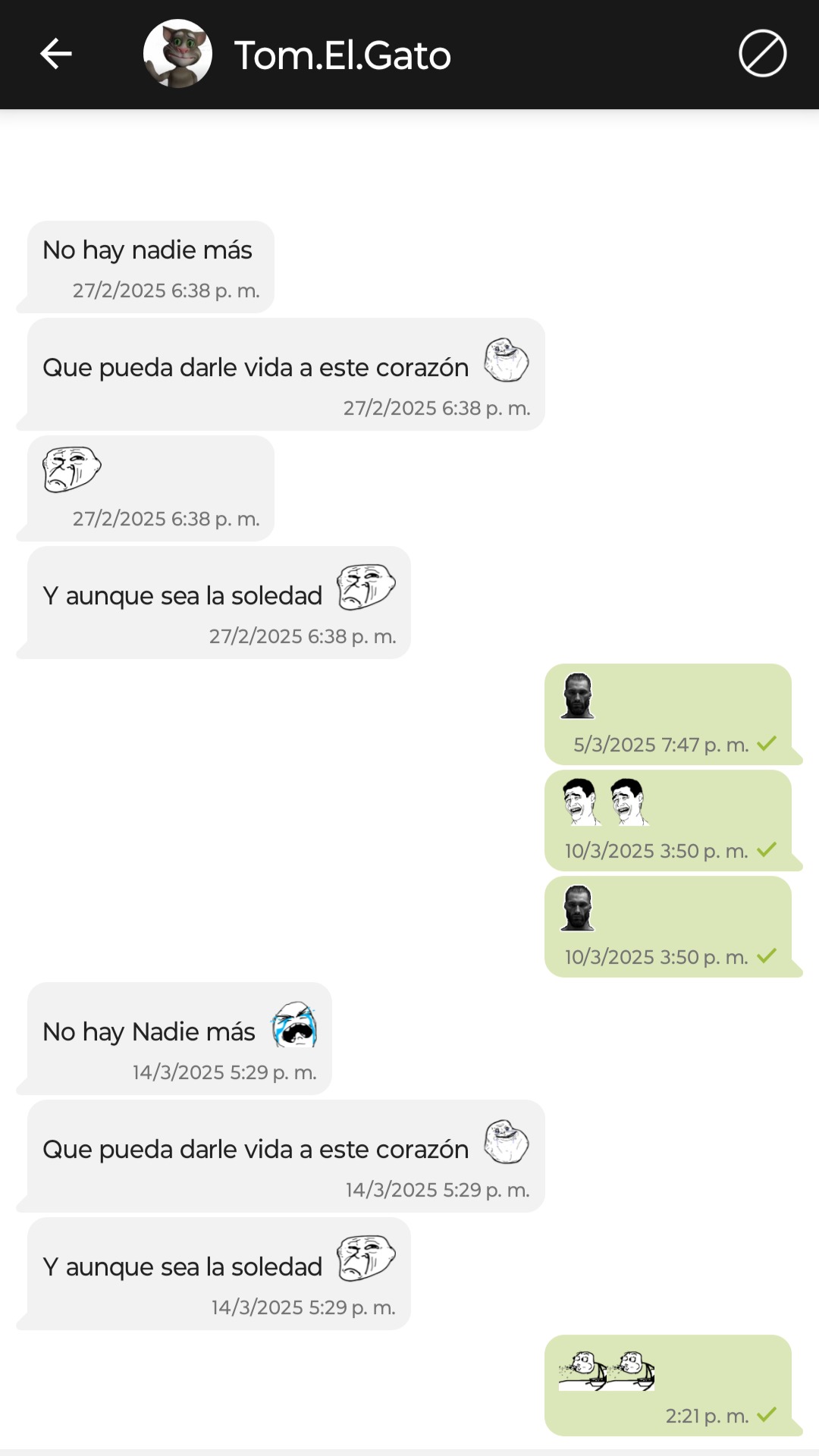 Tom el gato me está intentando acosar ayúdenme por favor!!!! - meme