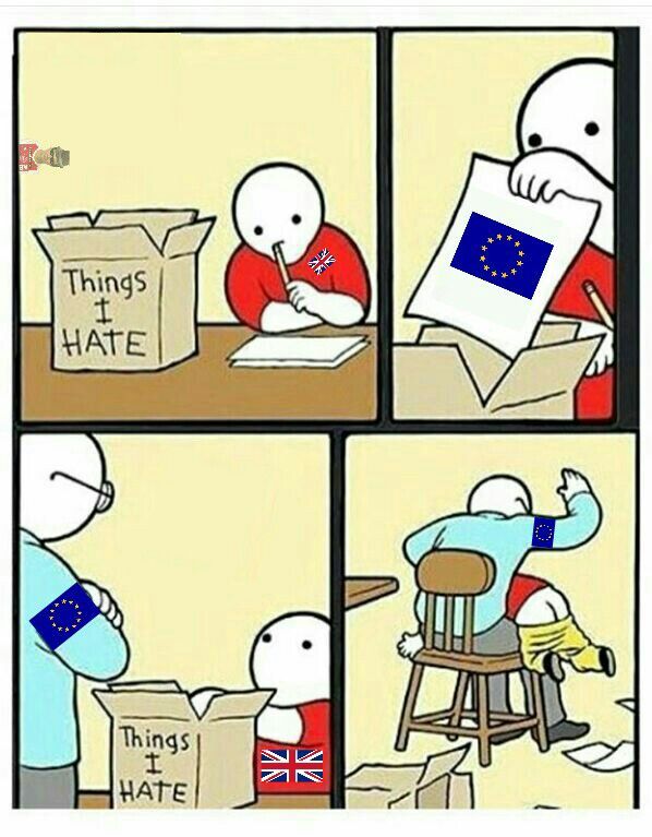 "Rimanere nell' Unione Europea? Io non ho più tempo per quello" (cit. Regno Unito) - meme