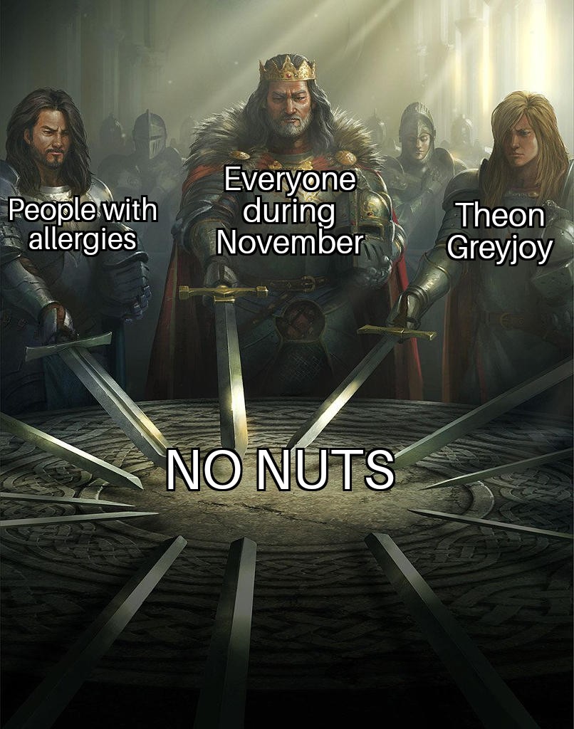 No nuts - meme
