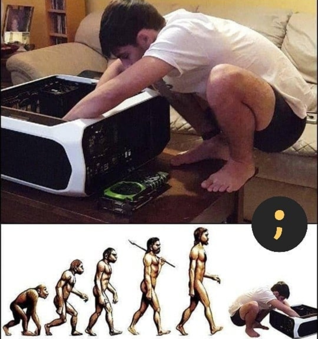 human evolution - meme