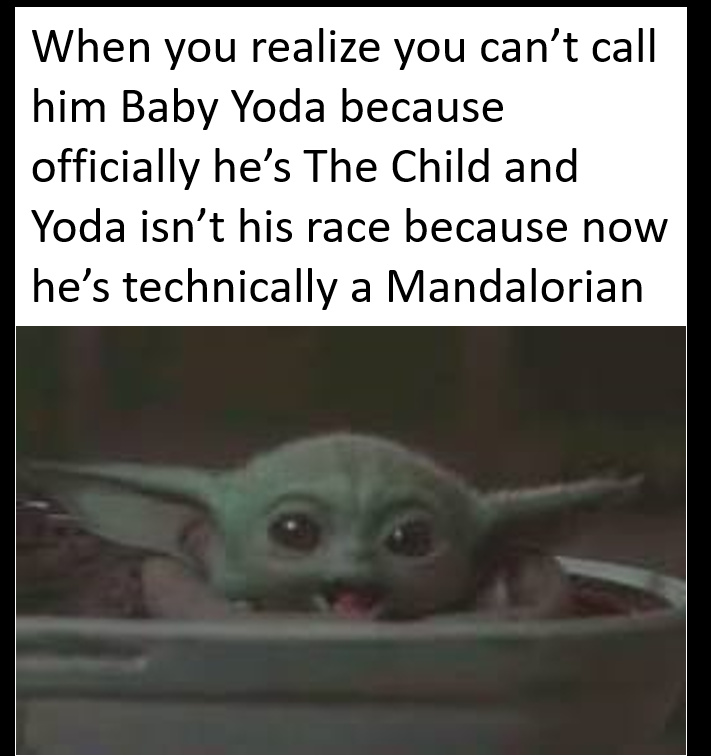 Technically "Mando" is an inaccurate nickname because that's not how you spell Mandalorian in this essay I will - meme