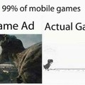 Mobile Advertisement Look Like And The Real Game