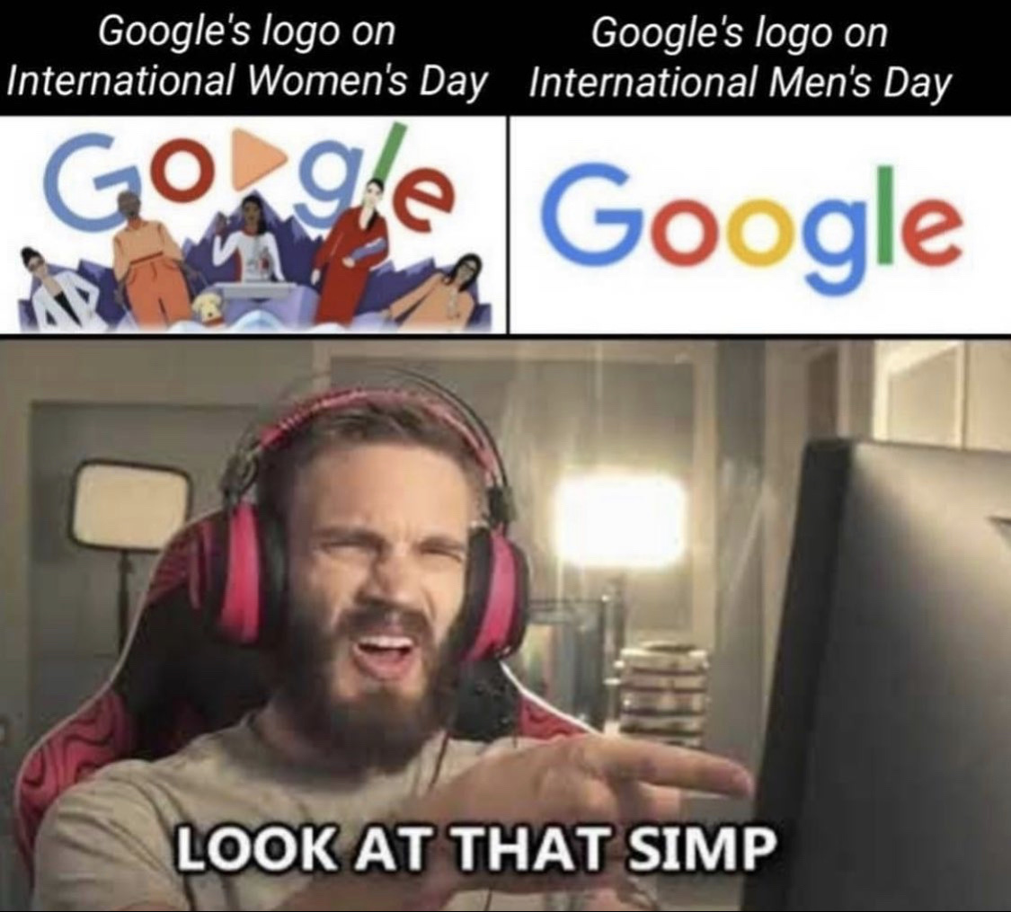 google simp confirmed - meme