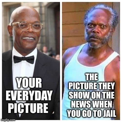 The photo they use when you go viral for the wrong reason - meme