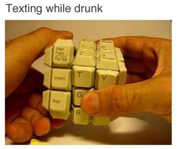 Drunk texting - meme