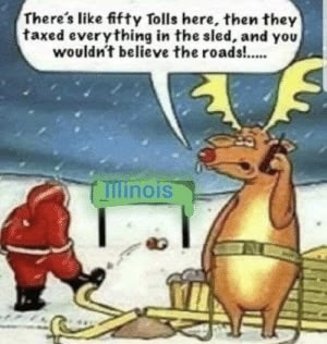 Even Santa, Hates Illinois  - meme