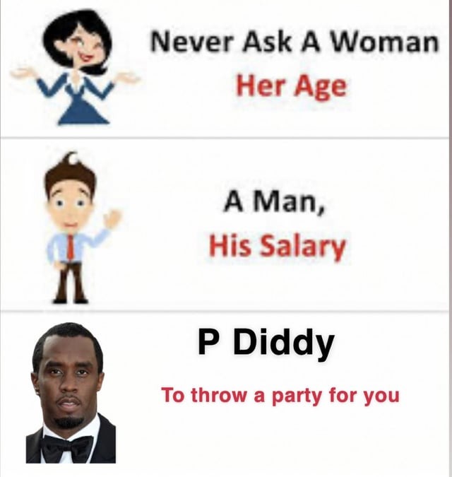 dark p diddy parties meme