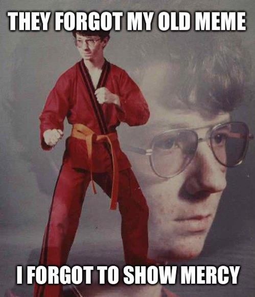 They disrespected my old meme... so I disrespected them