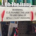 Spray Paint Irony
