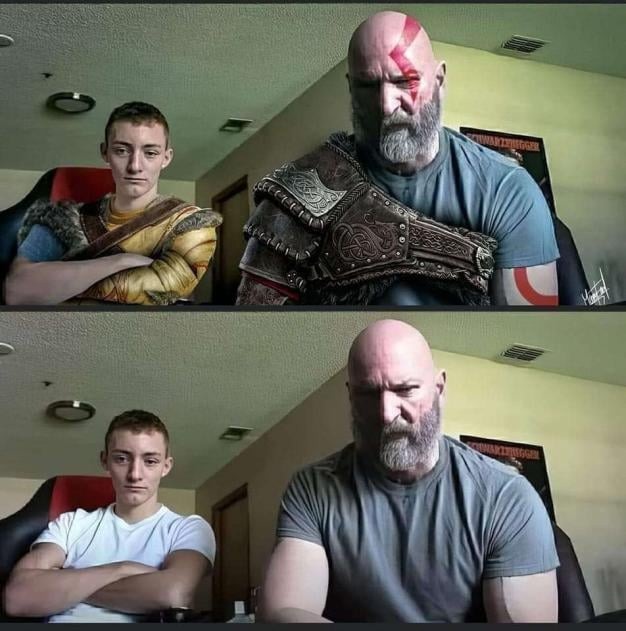 GOW on the PS4 - meme