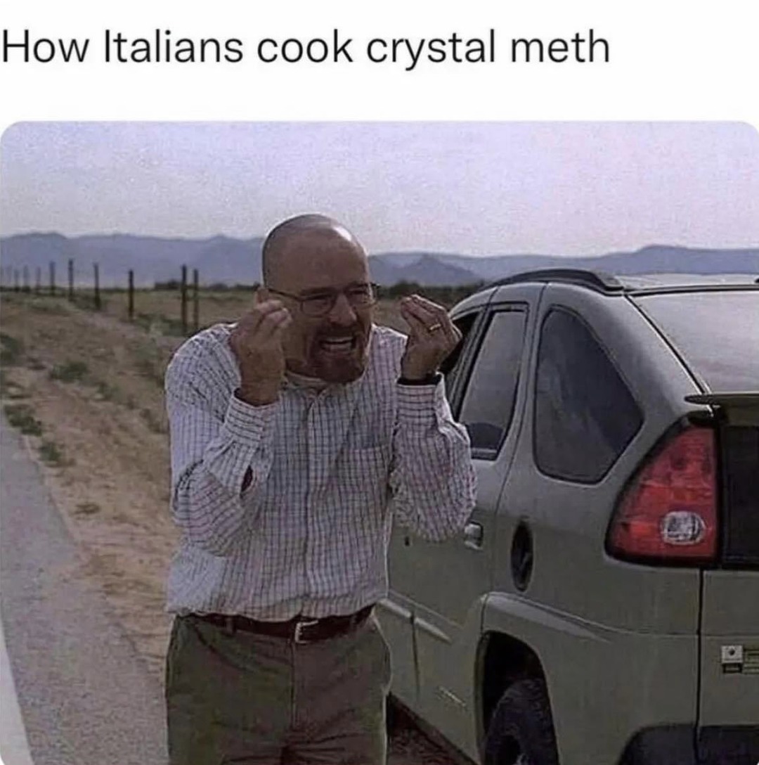 Cómo los italianos cocinan meta - meme