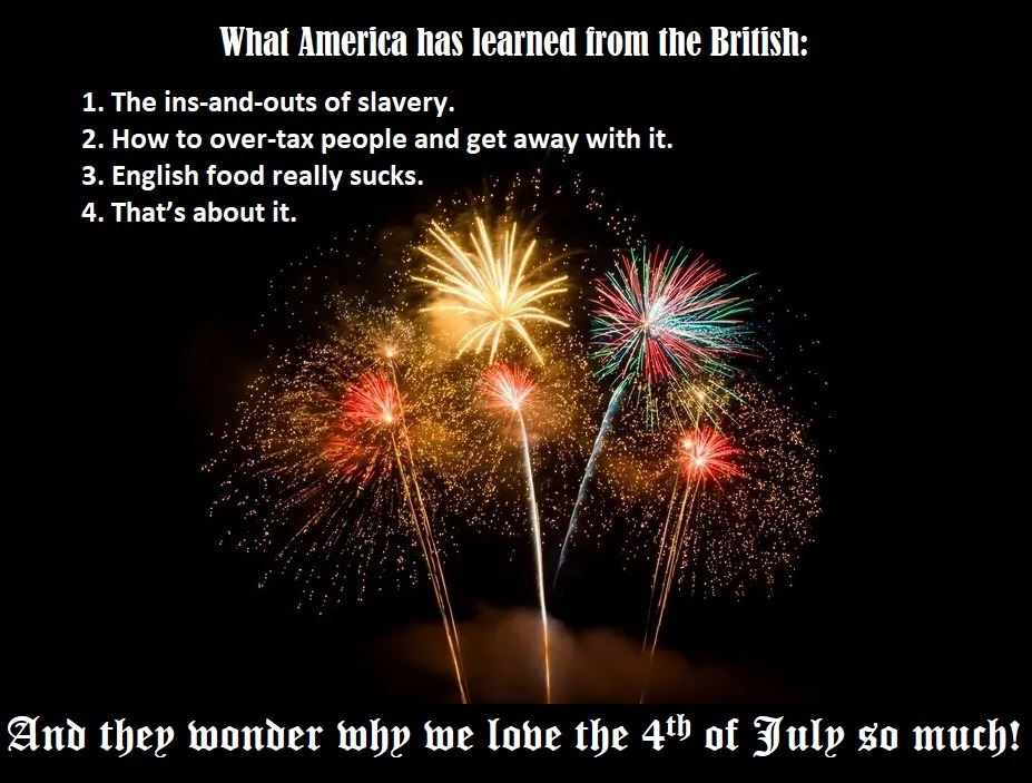 The valuable things we Americans learned from the English well before the Revolution - meme
