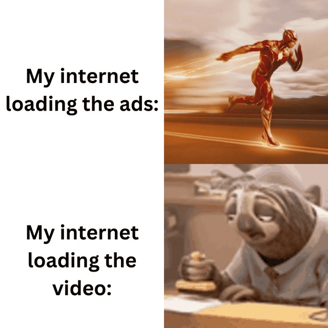 Internet speed problems meme