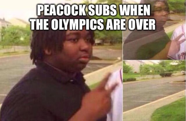 Peacock subs meme