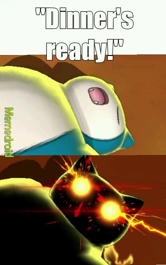 Snorlax is scary - meme