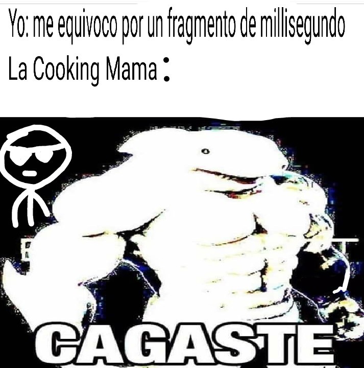 El titulo se fue a jugar Cooking Mama - meme