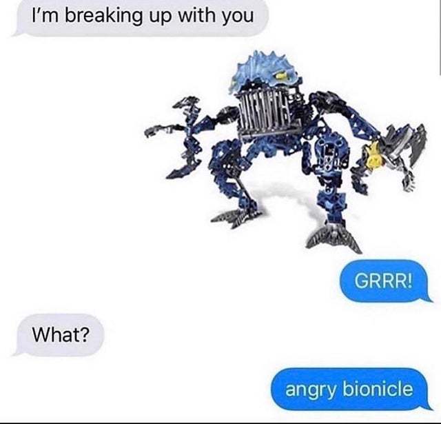 Angry bionicle - meme